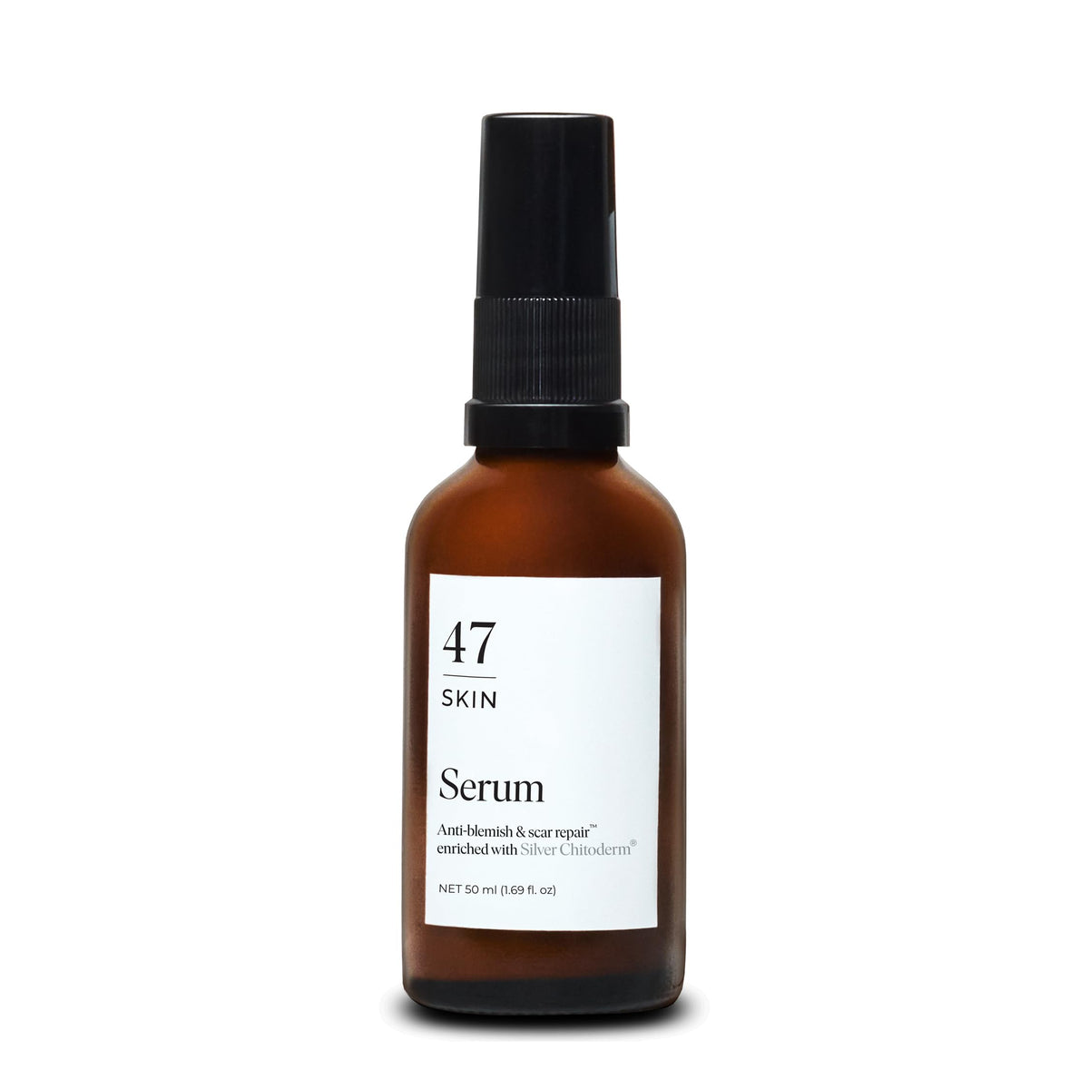 47 Skin Anti-Blemish & Scar Repair Serum - Face Treatment for Acne Spots Redness Uneven Skin Tone - 50ml - Damaged Box
