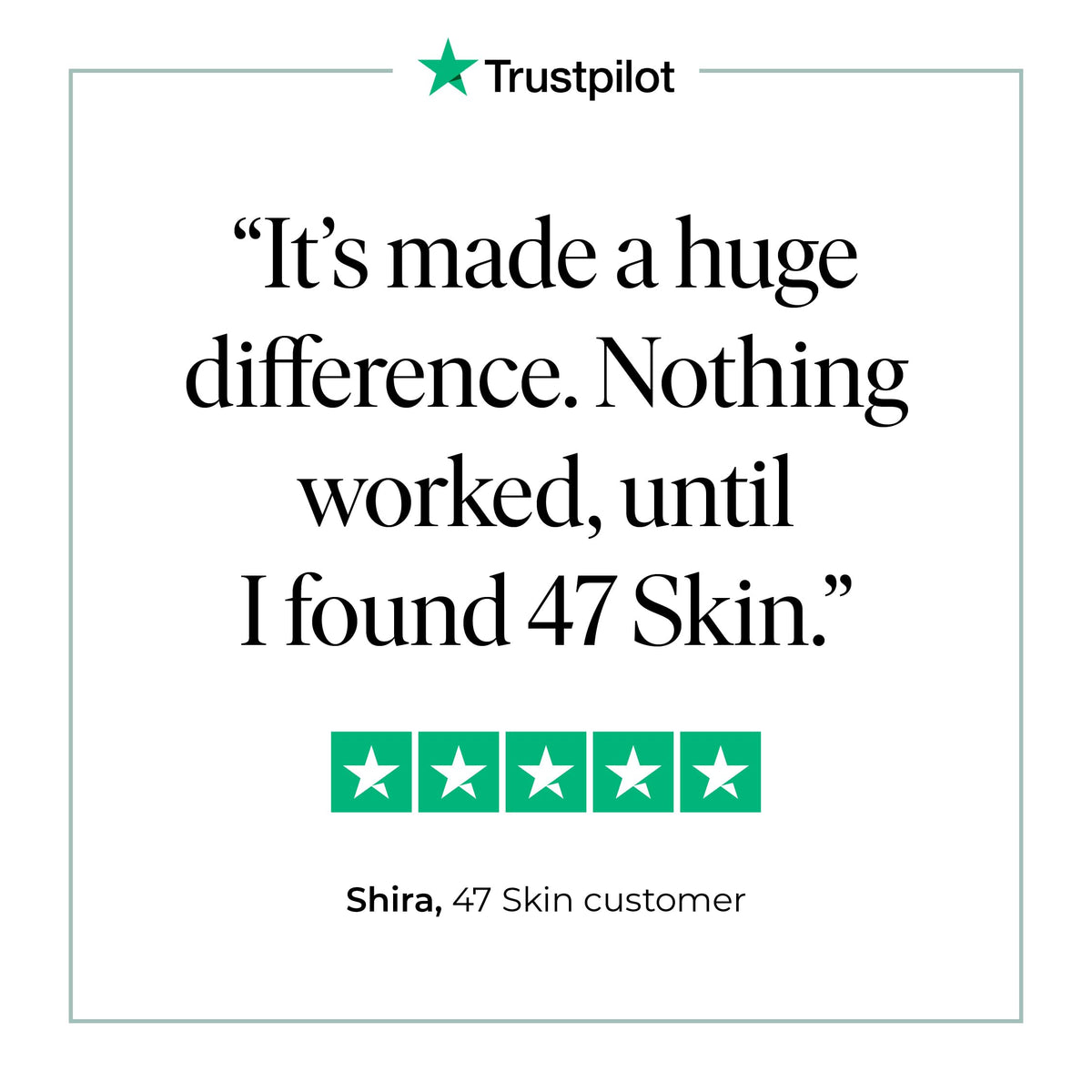 47 Skin Anti-Blemish & Scar Repair Serum - Face Treatment for Acne Spots Redness Uneven Skin Tone - 50ml - Damaged Box