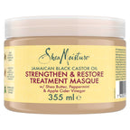 SheaMoisture Jamaican Black Castor Oil Strengthen & Restore Hair Treatment Mask - 355ml Deep Conditioner for Damaged Hair - New