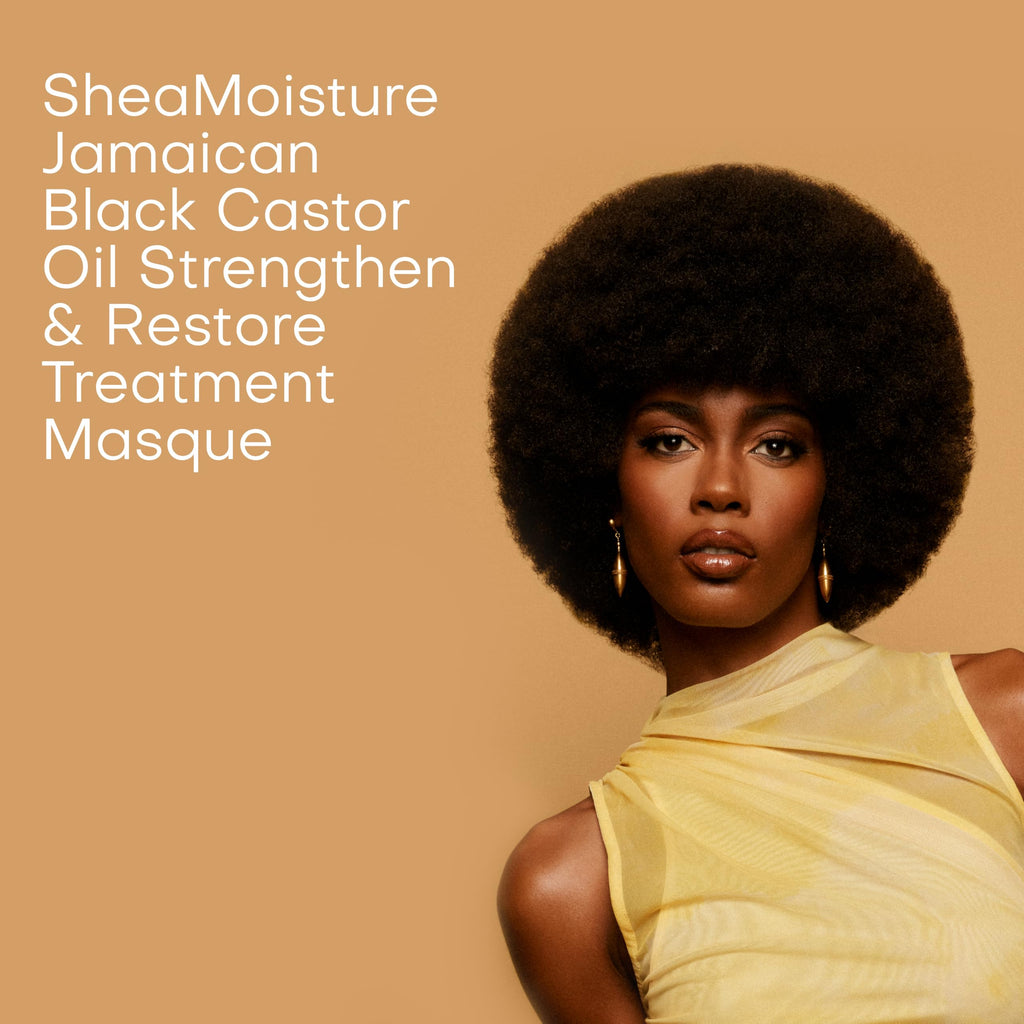 SheaMoisture Jamaican Black Castor Oil Strengthen & Restore Hair Treatment Mask - 355ml Deep Conditioner for Damaged Hair - New