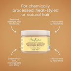 SheaMoisture Jamaican Black Castor Oil Strengthen & Restore Hair Treatment Mask - 355ml Deep Conditioner for Damaged Hair - New