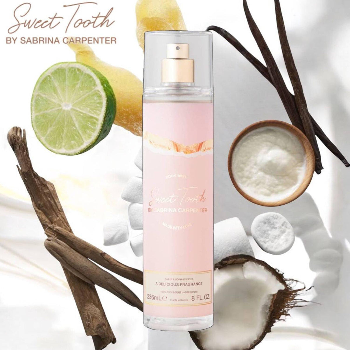 Sabrina Carpenter Sweet Tooth Perfumed Body Water Spray Mist 236ml - Women's Fragrance - Damaged Box