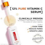 L'Oreal Paris Revitalift Clinical 12% Pure Vitamin C Serum - 30ml Face Anti-Ageing Brightening Skin Care - Damaged Box