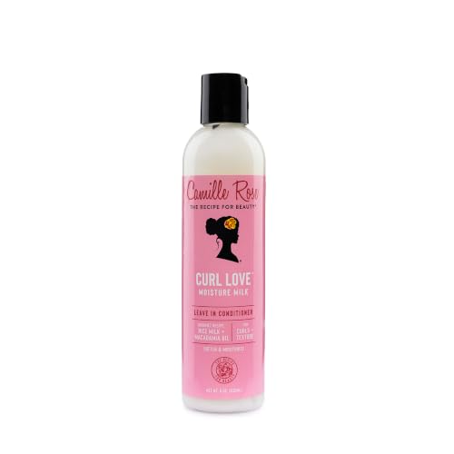 Camille Rose Curl Love Moisture Milk Leave-In Conditioner - 240ml Hydrating Hair Treatment - New