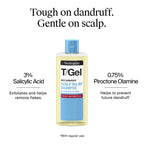 Neutrogena T/Gel Scalp Relief Anti-Dandruff Shampoo 250ml - 3% Salicylic Acid - Psoriasis & Dermatitis Treatment - Damaged Box