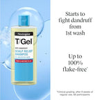 Neutrogena T/Gel Scalp Relief Anti-Dandruff Shampoo 250ml - 3% Salicylic Acid - Psoriasis & Dermatitis Treatment - Damaged Box