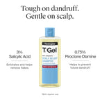Neutrogena T/Gel Scalp Relief Anti-Dandruff Shampoo 250ml - 3% Salicylic Acid - Psoriasis & Dermatitis Treatment - Damaged Box
