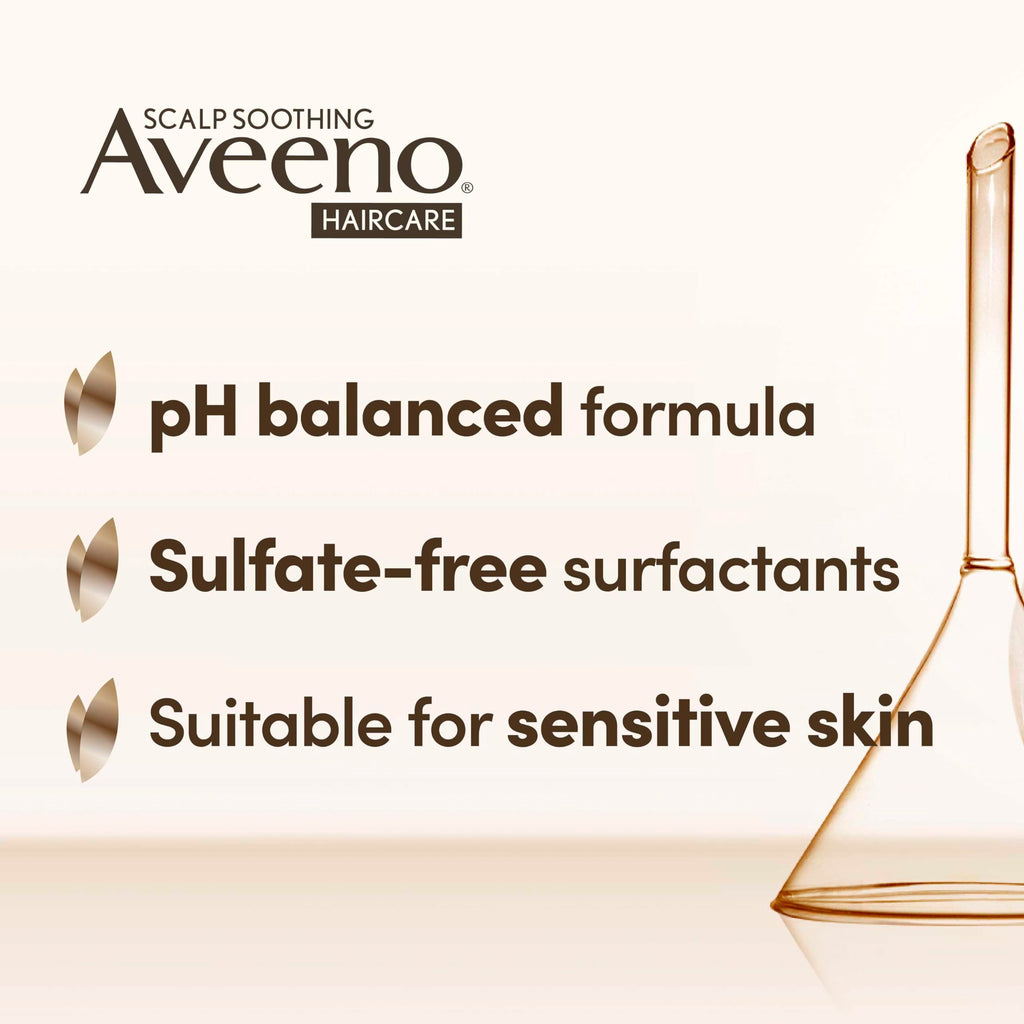 Aveeno Clarify & Shine Shampoo - Apple Cider Vinegar Blend - Soothes Dry Itchy Flaky Scalp - Sulfate Free - 500ml - New