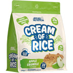 Applied Nutrition Cream of Rice - 1kg Apple Crumble - High Carb Vegan Energy Supplement Breakfast Snack Low Sugar Fat - New - BBE 05/2028