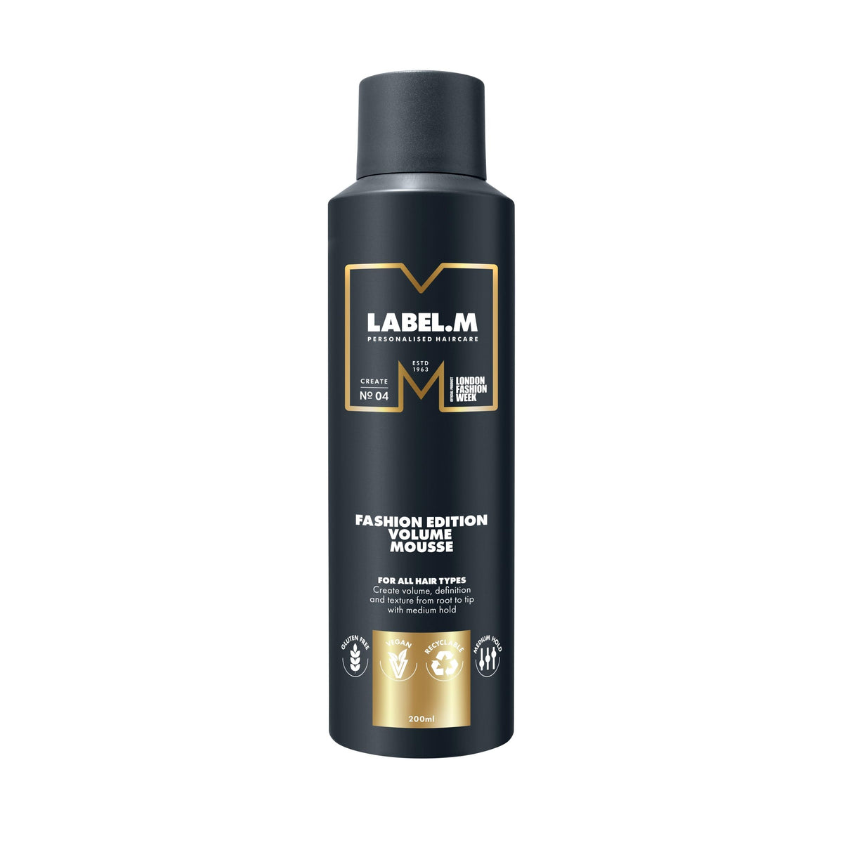 LABEL.M Fashion Edition Volume Mousse 200ml - Hair Styling Foam for Body & Lift - Damaged Box