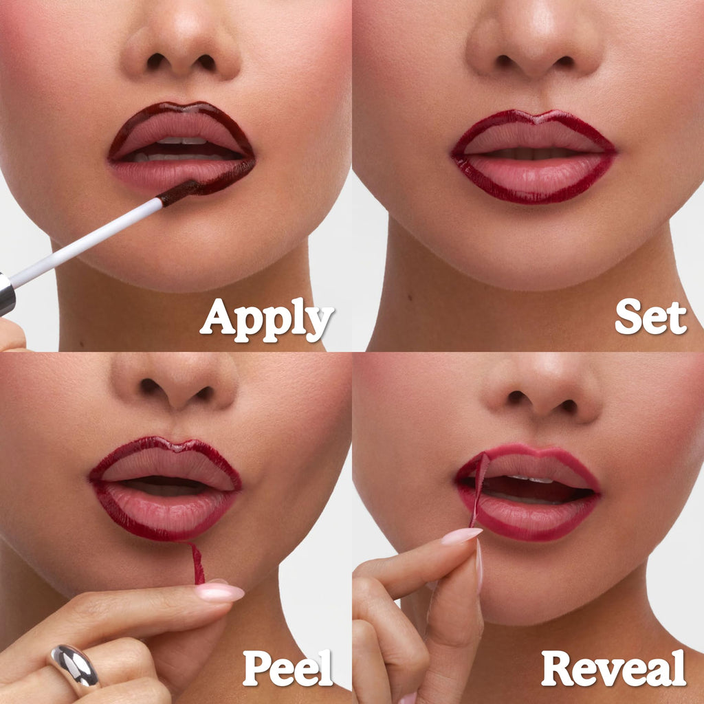 Sacheu STAY-N Peel Off Lip Stain - Longwear Lip Liner - PLUMped Shade - Damaged Box