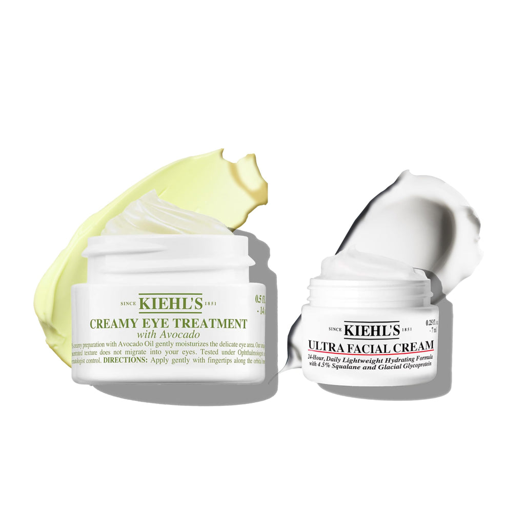 Kiehl's Creamy Eye Treatment with Avocado - Under Eye Cream - Hydrating Moisturiser 14ml + 7ml Duo Pack - New