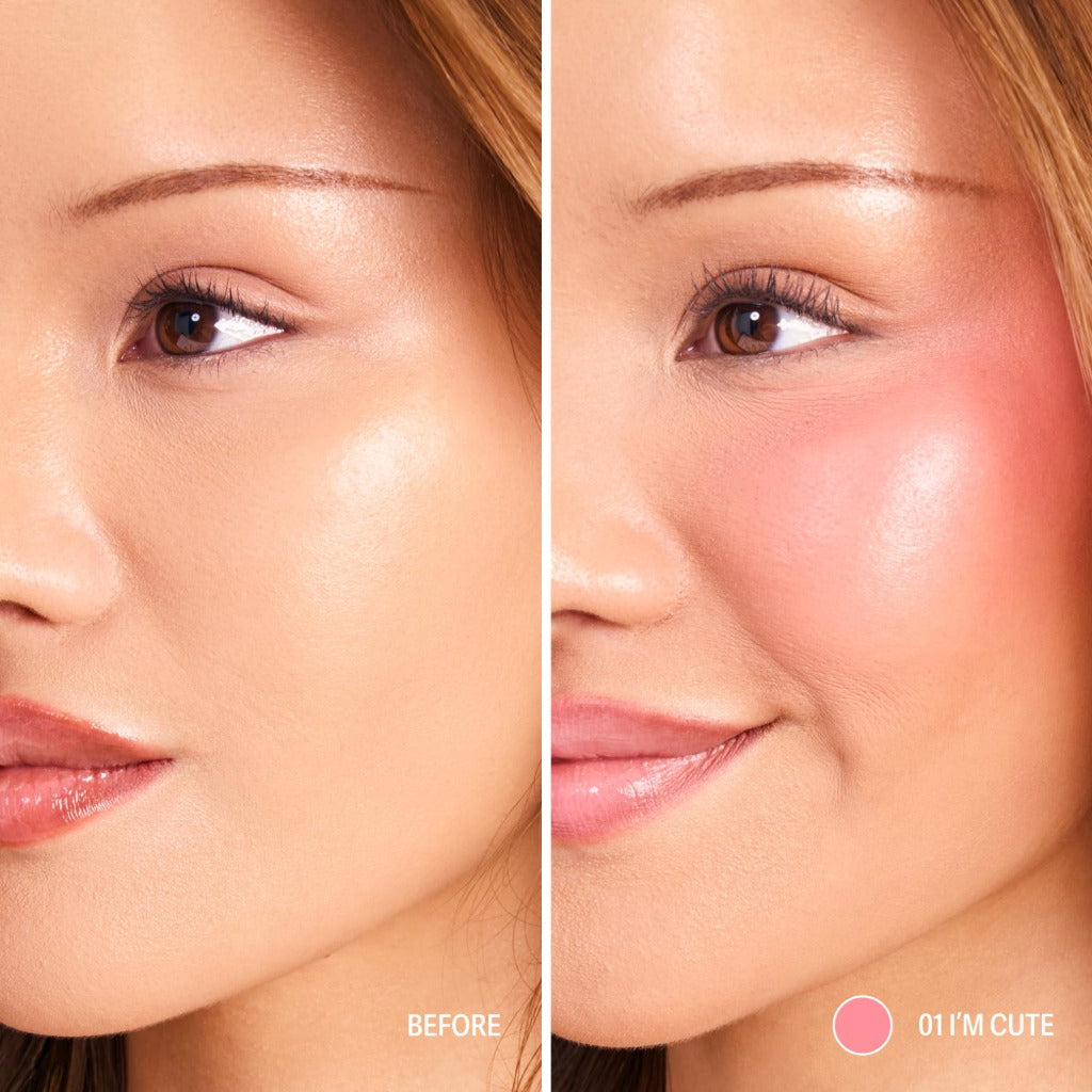 Sacheu Cheek STAY-N Liquid Blush - Soft Pink - Dewy Finish - I'm Cute - Long-Lasting Face Makeup - New