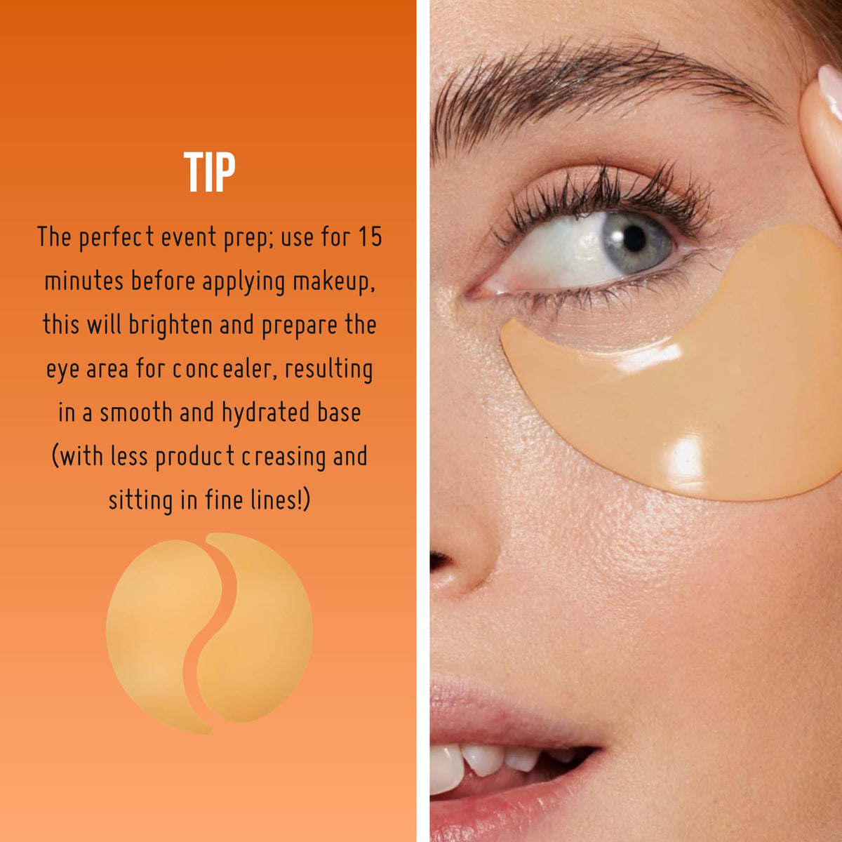 Nip+Fab Vitamin C Jelly Eye Patches - Brightening Hydrating Under Eye Pads - 20 Pairs - New