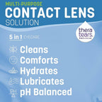 TheraTears Multi-Purpose Contact Lens Solution 360ml - Daily Cleaner & Disinfectant for Soft Lenses - Damaged Box - BBE 03/2028