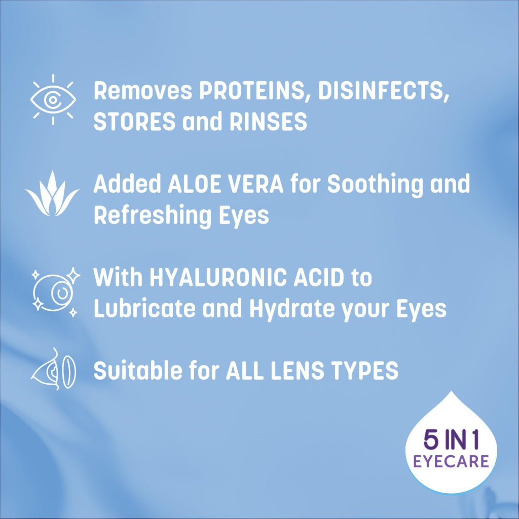 TheraTears Multi-Purpose Contact Lens Solution 360ml - Daily Cleaner & Disinfectant for Soft Lenses - Damaged Box - BBE 03/2028