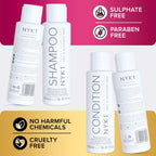 NYK1 Salt & Sulphate Free Hair Shampoo & Conditioner Set 500ml x2 - Vegan Friendly Colour Safe - New