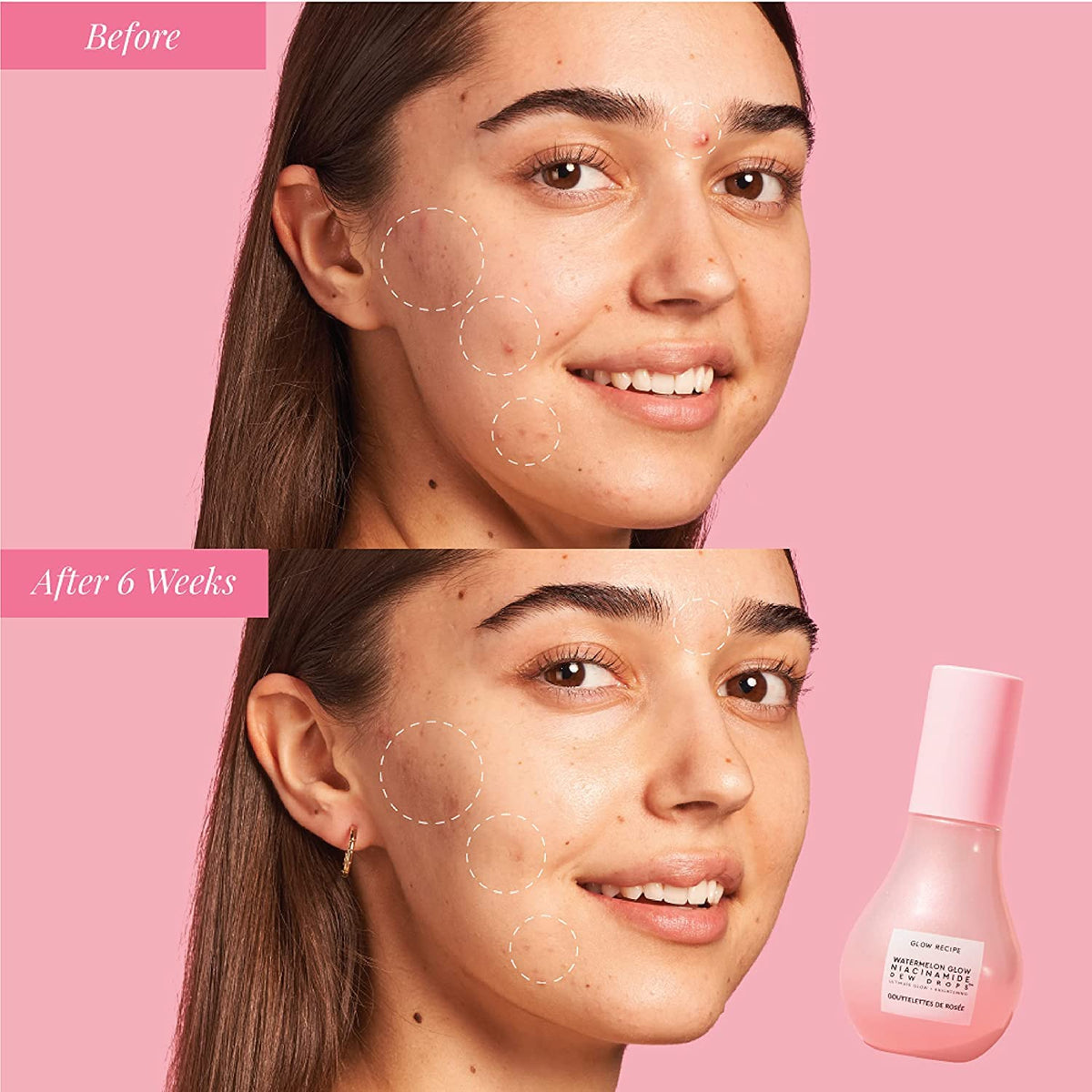 Glow Recipe Watermelon Niacinamide Dew Drops Serum - 15ml Travel Size - Hydrating Face Primer & Highlighter with Hyaluronic Acid - New