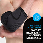 VITTO Elbow Support Strap - Tennis Elbow Brace for Men & Women - Dark Grey L - Forearm Pain Relief Compression Sleeve - Damaged Box