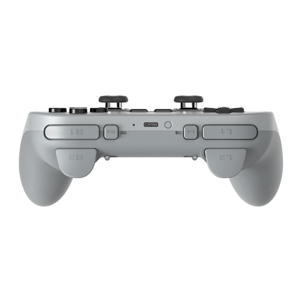 8BitDo Pro 3 Bluetooth Controller - TMR Joysticks, Hall Effect Triggers, Swappable Buttons - Gray - Switch, PC, Android, Apple - New