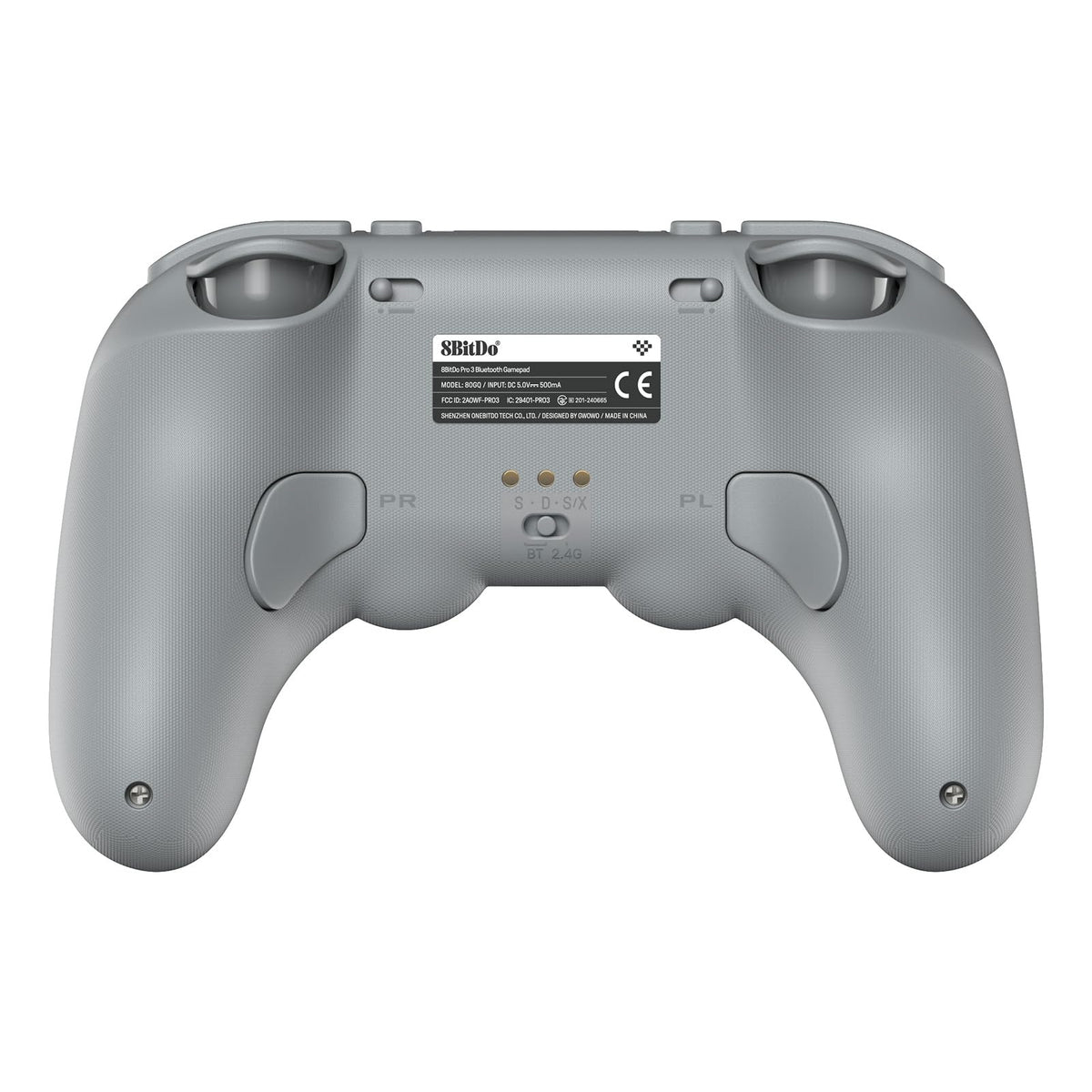 8BitDo Pro 3 Bluetooth Controller - TMR Joysticks, Hall Effect Triggers, Swappable Buttons - Gray - Switch, PC, Android, Apple - New