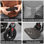 WHLICKS Lightweight Folding Transport Wheelchair - Portable Travel Chair Mobility Aid - Damaged Box