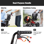 WHLICKS Lightweight Folding Transport Wheelchair - Portable Travel Chair Mobility Aid - Damaged Box