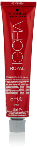 Schwarzkopf Igora Royal Permanent Hair Colour 8-00 Light Blonde 60ml - Damaged Box
