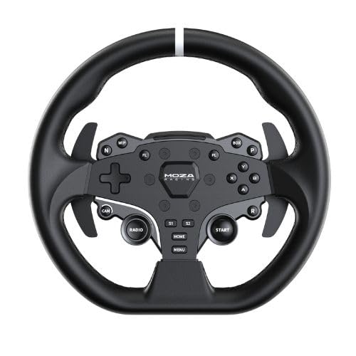 MOZA R5 Direct Drive Wheel Base & ES Steering Wheel - SR-P Lite 2-Pedal Set - Racing Simulator Bundle - New