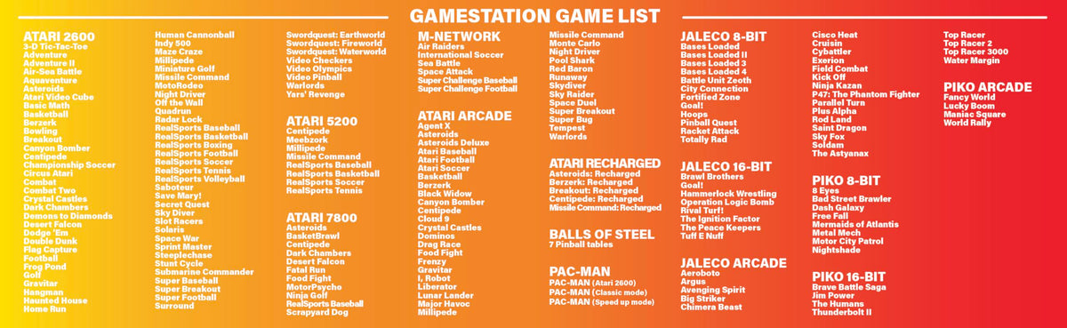 MY ARCADE Atari Gamestation Go - Retro Portable Gaming Console - 200+ Games, 7-inch Screen, Wi-Fi, Rechargeable Battery - Like New