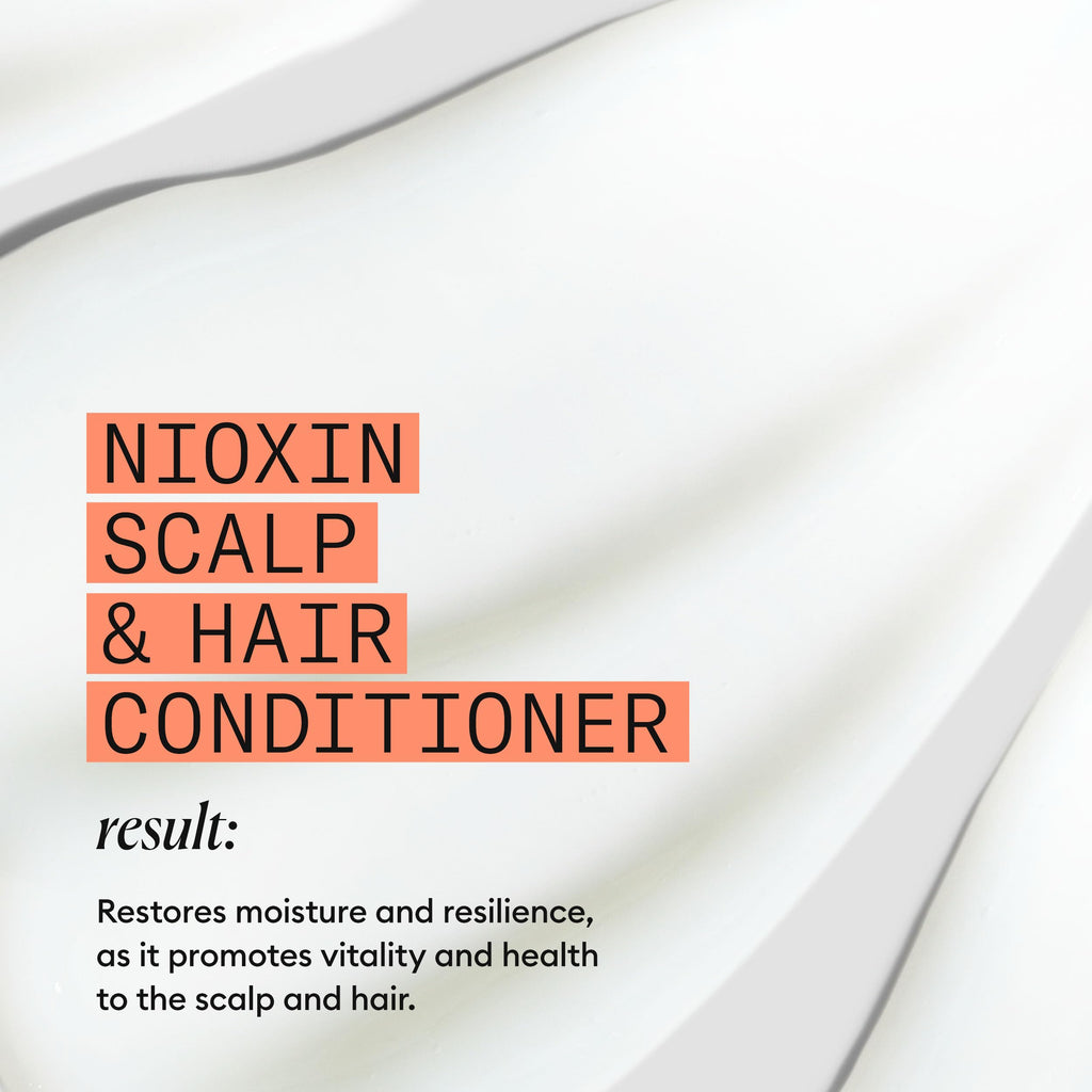 Nioxin System 4 Scalp + Hair Conditioner - Hair Thickening for Coloured Dry Damaged Hair - Biotin Niacinamide 1L - New