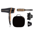 Remington Hair Dryer Gift Set - 2000W Ceramic Ionic Grille - Black Hairdryer with Accessories - Damaged Box