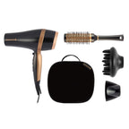 Remington Hair Dryer Gift Set - 2000W Ceramic Ionic Grille - Black Hairdryer with Accessories - Damaged Box