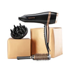 Remington Hair Dryer Gift Set - 2000W Ceramic Ionic Grille - Black Hairdryer with Accessories - Damaged Box