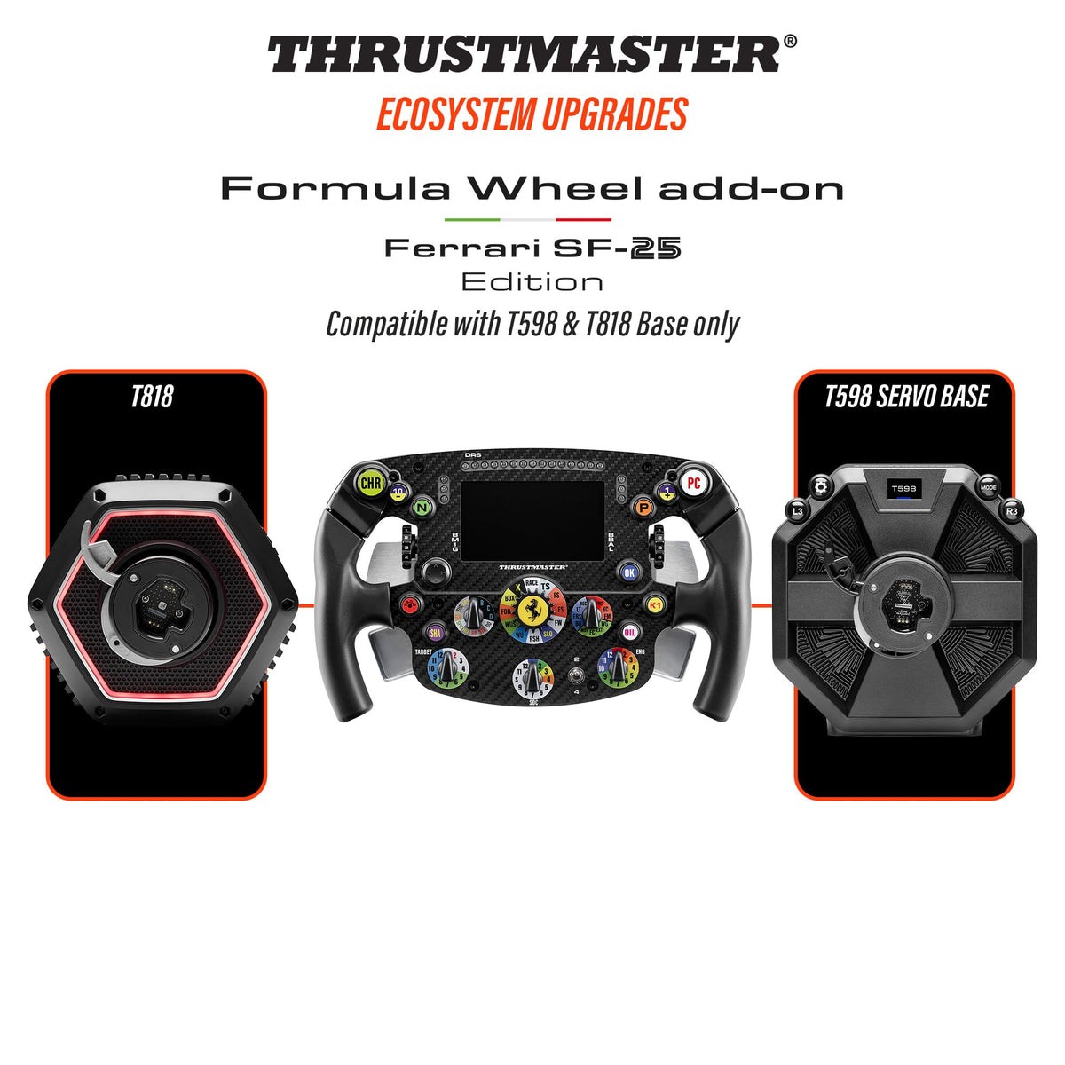 Thrustmaster Formula Wheel Add-On Ferrari SF-1000 Rim - PS5 Xbox PC Racing Steering Wheel - Like New