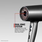 Remington ONE Dry & Style Hair Dryer D6077 - 2000W, Dual Ionic, 4 Attachments, Precision Styling, Compact, 8 Heat Speed Settings - Very Good