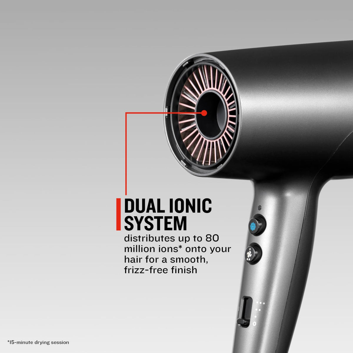 Remington ONE Dry & Style Hair Dryer D6077 - 2000W, Dual Ionic, 4 Attachments, Precision Styling, Compact, 8 Heat Speed Settings - Very Good