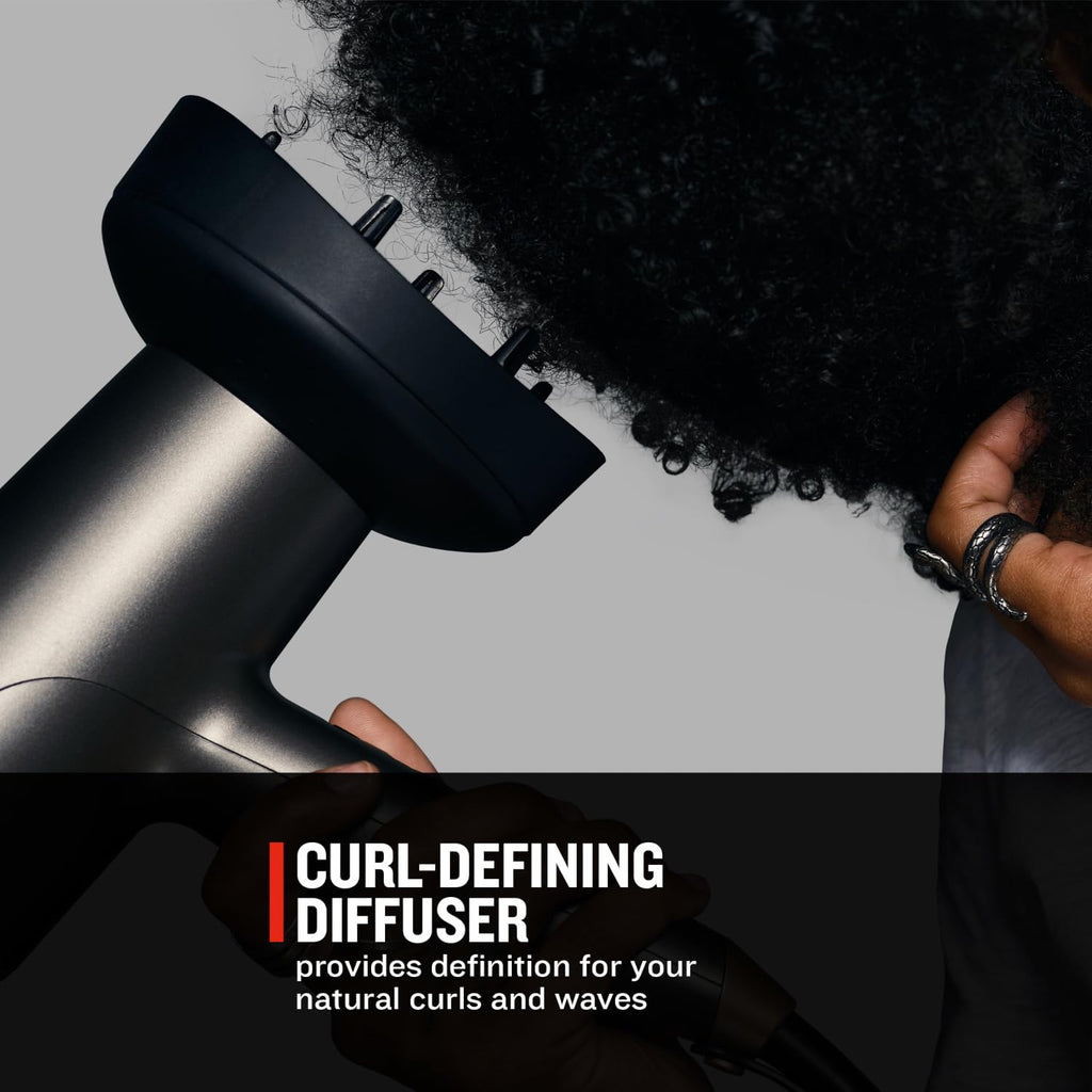 Remington ONE Dry & Style Hair Dryer D6077 - 2000W, Dual Ionic, 4 Attachments, Precision Styling, Compact, 8 Heat Speed Settings - Very Good