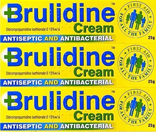 Brulidine Cream 25g - Antiseptic Skin Treatment - 3 Pack - New