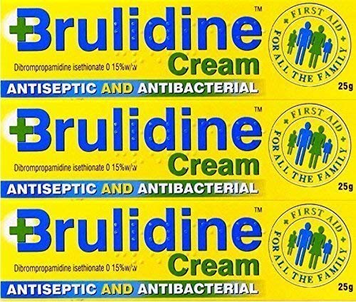 Brulidine Cream 25g - Antiseptic Skin Treatment - 3 Pack - New