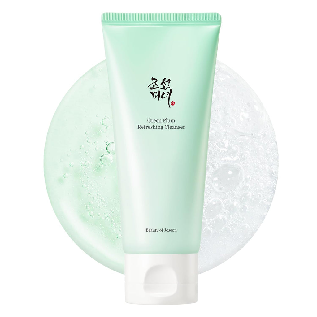 Beauty of Joseon Green Plum Refreshing Cleanser - Mung Bean Extract Daily Korean Skincare Face Wash - 100ml pH-Balanced - Damaged Box