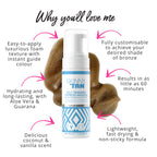 Skinny Tan Express Mousse - 1 Hour Fake Tan - Hydrating Coconut Water - Streak Free Self Tan - Vegan - 150ml - Damaged Box