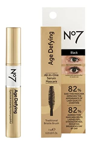 No7 Age Defying All-in-One Serum Mascara - Black - Anti-Ageing Eye Makeup - New