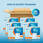 WhyWorry Incontinence Pants for Women Men - XXLarge 96 Count - Adult Disposable Absorbent Underwear - Damaged Box