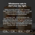 Protein Works Overnight Oats - Gold Caramel Latte Flavour 1kg - High Protein Breakfast Cereal - New - BBE 09/2027