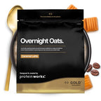 Protein Works Overnight Oats - Gold Caramel Latte Flavour 1kg - High Protein Breakfast Cereal - New - BBE 09/2027
