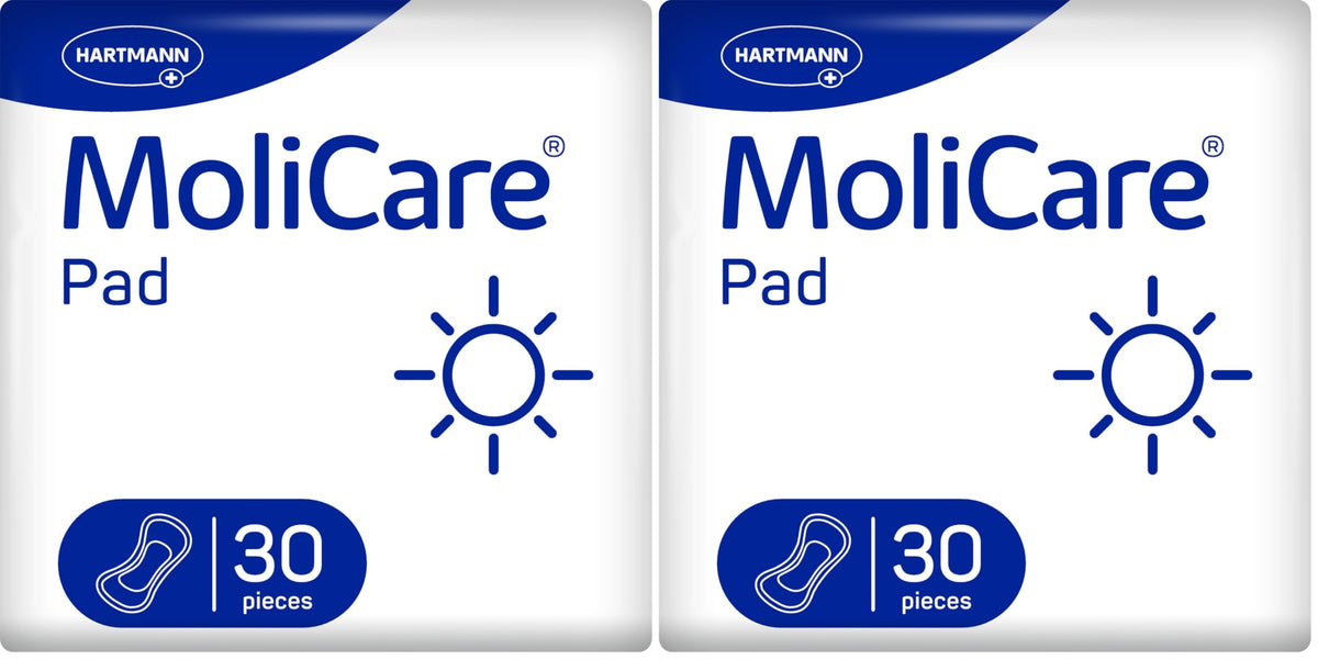 MoliCare Pad Day Unisex Incontinence Pads - 30 Pack - Absorbent Urinary Protection - New