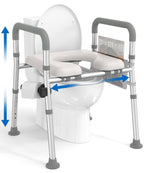 HOMLAND Raised Toilet Seat Riser with Handles - Elderly Disabled Aid - Bathroom Mobility Support - Very Good