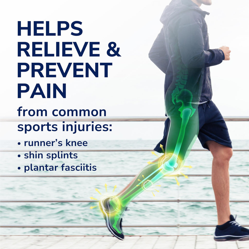 Dr. Scholl's Run Shock Absorbing Insoles - Arch Support for Running, Jogging - UK Shoe Size 7-13 - Knee Pain, Shin Splints, Plantar - Damaged Box