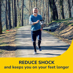 Dr. Scholl's Run Shock Absorbing Insoles - Arch Support for Running, Jogging - UK Shoe Size 7-13 - Knee Pain, Shin Splints, Plantar - Damaged Box
